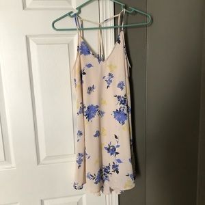 pale pink floral dress